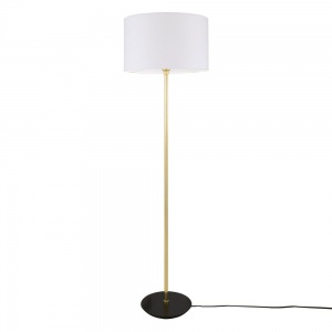 Inch Modern Floor Lamp with Fabric Shade